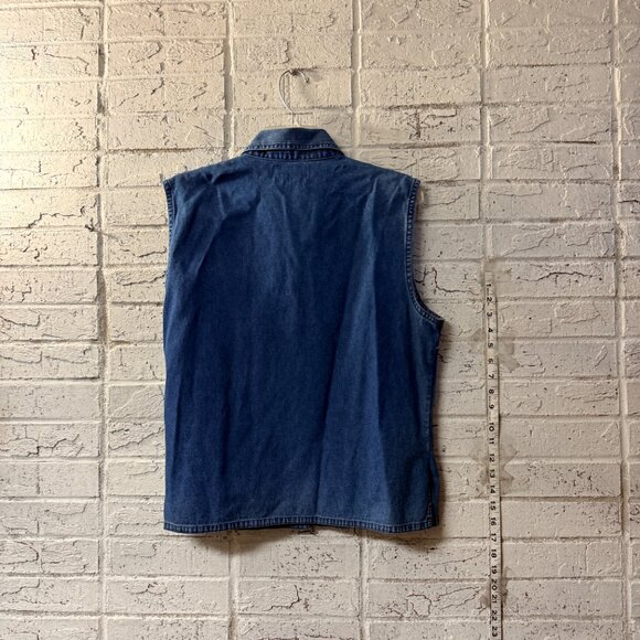 ๐ฆ TanTrums Embroidered Denim Vest Safari Giraffe Elephant Nature Boho - Picture 6 of 8